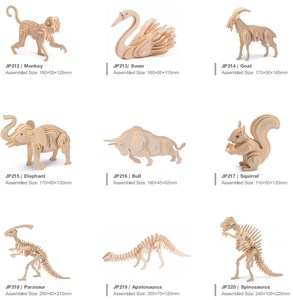 Robotime Đồ Chơi Giáo Dục Quà Tặng Giáng Sinh JP222 Câu Đố Bằng Gỗ 3D Thông Minh Tự Làm Cho Trẻ Em - Product Image 2