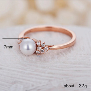 Anello Effetto Perla per Donne, Accessorio Minimalista alla Moda per Dito Mignolo, Regalo - Product Image 3