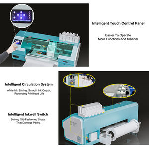 Eizoulyn Nhiệm Vụ Nặng Nề Đa Chức Năng Trước Tự Bảo Trì Nhanh Nhất Ban Đầu <span class=keywords><strong>6</strong></span> Màu Kép Xp600 Precolored DTF Máy In - Product Image 3