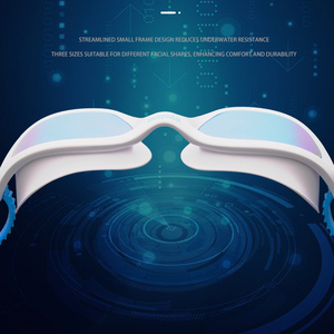 Usine directement fournir des lunettes de natation pour adultes avec lentille bleue vert anti-buée et protection UV lunettes de natation pour adultes bleus - Product Image 3