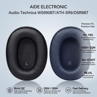 Coussinets d'oreille de remplacement compatibles avec les écouteurs Audio-Technica WS990BT/ATH-SR9/DSR9BT