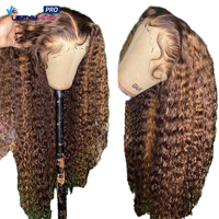 Vente en gros de magnifiques perruques brésiliennes multicolores longues et grandes tailles, densité 150%, cheveux humains véritables, dentelle HD pour perruques sans colle à dentelle frontale