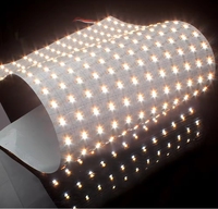 Lampu lembar Panel LED fleksibel sesuai CE RoHS lampu lembaran LED industri kotak lampu iklan Supermarket putih hangat 6000K
