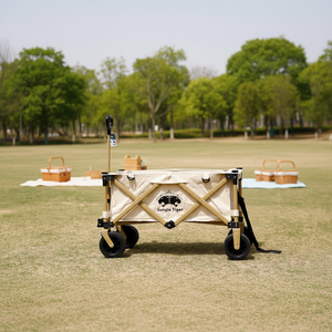 Chariot utilitaire pliable grand format 220L, robuste, pour le camping, la <span class=keywords><strong>plage</strong></span> et le jardin - Product Image 3