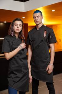 زي موحد للموظفين في المقاهي والمطاعم، ملابس عمل احترافية للضيافة في مناطق تقديم الطعام للرجال - Product Image 3