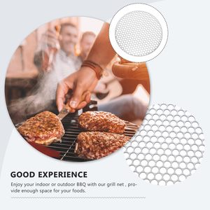 Tùy Chỉnh Đục Thép Không Gỉ Dây Lưới Thực Tế Thịt Nướng Nướng Grate Mat Thịt Nướng Dây Lưới <span class=keywords><strong>Net</strong></span> - Product Image 5