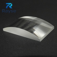 Lentille cylindrique optique plano-convexe de grande taille 100 mm, usinée avec précision, pour la vision industrielle