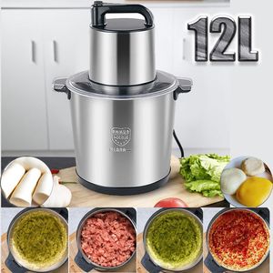 เครื่องตำเนื้อคุณภาพสูงสำหรับใช้ในครัวเรือนและเชิงพาณิชย์ ขนาด 6L 8L 10L 12L ทำจากสแตนเลสอย่างดี สำหรับตำเนื้อและตำมันสำปะหลัง - Product Image 4
