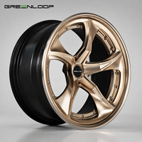 Jantes en alliage GREENLOOP personnalisées forgées 35 mm à profil profond et concave pour BMW Audi C8 M5 M6 URUS Nouvelles jantes en aluminium Mercedes 25 mm ET