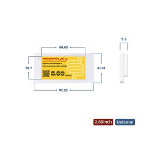 Etiqueta Electrónica de Precio ESL de 2.66 Pulgadas y 4 Colores, Etiqueta Digital de Precio Eink con BLE para Comercio Minorista - Product Image 1