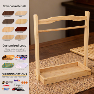 Bandeja de Servir de Bambú Natural para Almacenamiento de Alimentos y Bebidas, Decoración para el Hogar, Cocina y Comedor - Product Image 1