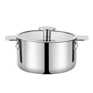 Nouvel ensemble d'ustensiles de cuisine en acier inoxydable triple couche 304, comprenant une casserole, une cocotte à induction et une poêle à frire - Product Image 2
