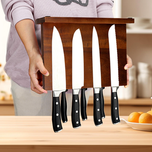 Support magnétique multifonctionnel pour couteaux de cuisine avec rangement intégré - Product Image 1