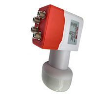 Ustarlink Universal KU-Band Quad LNBF LO 9.750/10.60Ghz Numérique 4K HD avec Gain de 70dB 4 Sorties Allwinner H313
