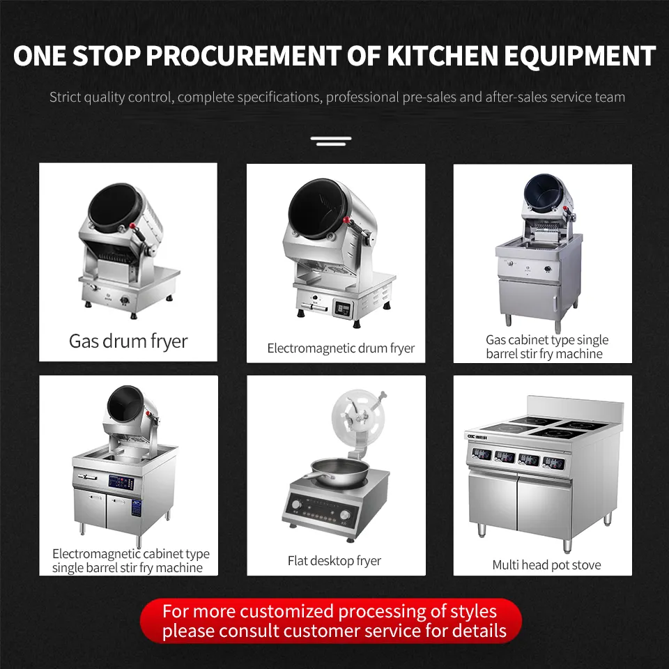8KG Capacity Chinese Full Automatic Stir-frying Machine Commercial Intelligent Non-stick Drum Rolling Cooking Robot Machine