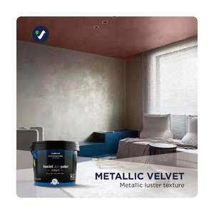 <span class=keywords><strong>Peinture</strong></span> murale intérieure décorative Vanlei, effet métallique spécial, paillettes, <span class=keywords><strong>peinture</strong></span> écologique à effet velours pour chambre à coucher, à base d'acrylique - Product Image 2