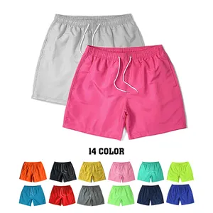 Celana Pendek Puffer Berselancar untuk Pria, Celana Pendek Gym Olahraga Pantai Luar Ruangan Bersirkulasi Udara Multi Warna Kargo Lari untuk Pria
