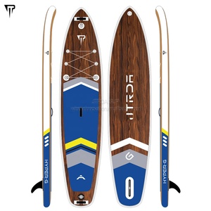 JTRDA personalizado soplado <span class=keywords><strong>de</strong></span> diseño <span class=keywords><strong>de</strong></span> madera <span class=keywords><strong>comprar</strong></span> Stand Up madera Paddle Board inflable SUP Paddle Board con grano <span class=keywords><strong>de</strong></span> madera - Product Image 2