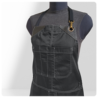 Tablier sans manches en coton style coréen pour barista et salons de thé, personnalisable avec logo, réutilisable, tenue de travail