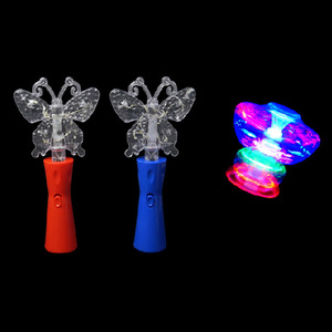 Bâton lumineux à LED pour arbre de Noël, baguette magique rotative, flocon de neige, papillon, étoile tournante - Product Image 5