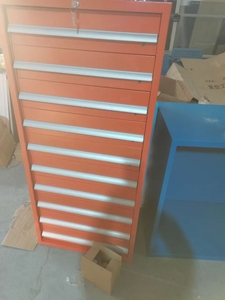 HUAYI kabinet penyimpanan alat bengkel logam tugas berat berlapis bubuk untuk organisasi garasi yang efisien mendukung OEM - Product Image 6