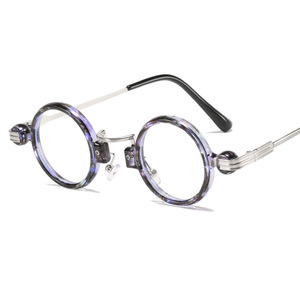 <span class=keywords><strong>Lunettes</strong></span> <span class=keywords><strong>de</strong></span> <span class=keywords><strong>soleil</strong></span> rétro steampunk européennes et américaines, petites, en métal et plastique, UV400, pour femmes, monture complète, tendance - Product Image 6