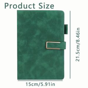 Embossed Logo A5 A4 B5 Loose Polyurethane Leather Hardcover Spiral Bound Address <b>Book</b> Classic Premium Thick Lining Pages 80 - Product Image 3