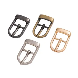 Custom leather single barred prong roller snap zinc alloy belts pin buckle clasp metal hardware for baby men women sewing trims