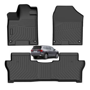 Alfombrillas para Auto, Precio de Fábrica, Alfombrillas para Piso de Auto Aptas para Invierno, para <span class=keywords><strong>Honda</strong></span> Pilot de 7 Asientos, Dos Filas Delanteras, 2016-2022 - Product Image 1