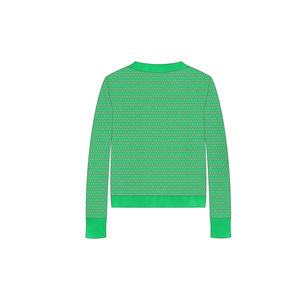 Suéter Casual de Punto para <span class=keywords><strong>Mujer</strong></span>, Otoño-Invierno, Manga Larga, Diseño de Rombo, Chenille, Personalizable OEM/ODM - Product Image 4