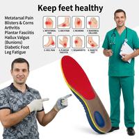 Semelles orthopédiques EVA avec soutien de la voûte plantaire, inserts de chaussures de sport absorbant les chocs, couleur personnalisée, semelles de correction pour pieds plats