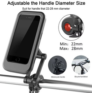 Supporto per telefono per bici da <span class=keywords><strong>moto</strong></span> regolabile a 360 gradi con supporto per telefono esterno flessibile impermeabile - Product Image 5