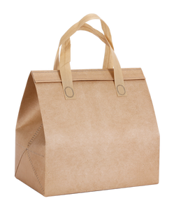 Sacs à emporter personnalisés marron en papier kraft avec autocollants, pour livraison et emballage alimentaire – Offre Spéciale - Product Image 1