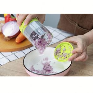 Hachoir manuel facile à nettoyer pour oignon et ail, idéal pour les fruits et légumes - Product Image 3