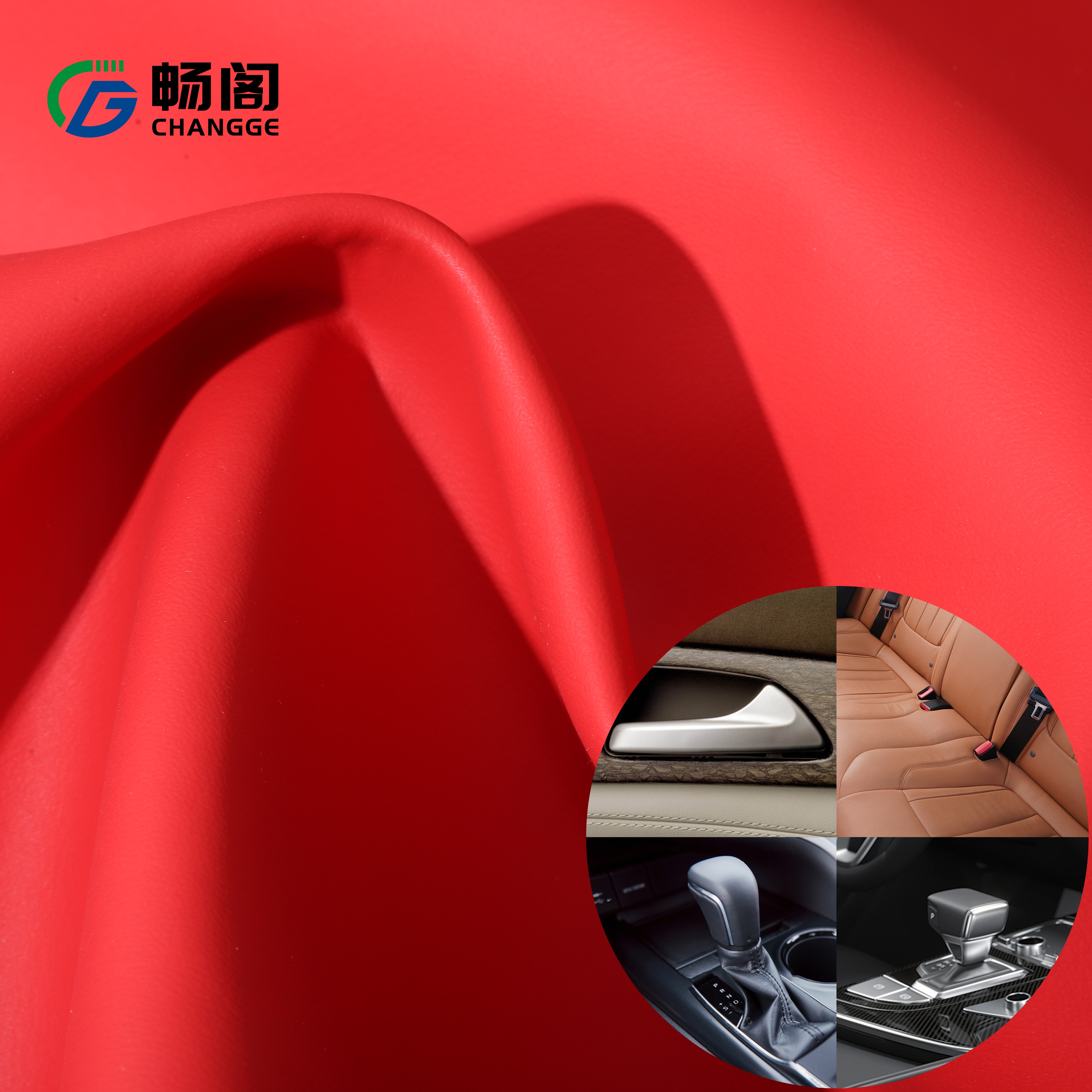 Eco-Friendly Waterproof Suede Fabric Seat Nappa Pattern Synthetic Leather Auto Upholstery Automotive Interior PU Leather