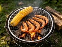 Grille de barbecue en acier inoxydable de qualité alimentaire, forme ronde, carrée, rectangulaire, pour la cuisine en plein air, le camping, vente en gros