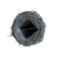 Fil de fer barbelé en gros, bobine argentée, galvanisé à chaud, acier à faible teneur en carbone, 50 kg, protection de la construction, durée de vie plus longue, palette