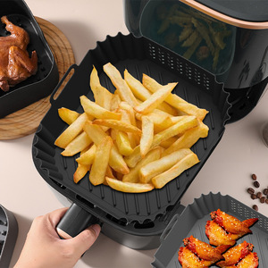 Cross-Border Best-Selling High-Temperature Resistant <b>Silicone</b> <b>Air</b> <b>Fryer</b> Baking Pan <b>Basket</b> - Product Image 1
