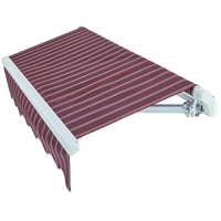 Auvent rétractable à bras pliable, cassette, acrylique, télécommande, protection UV, extérieur, jardin, patio, balcon, événement commercial, usine