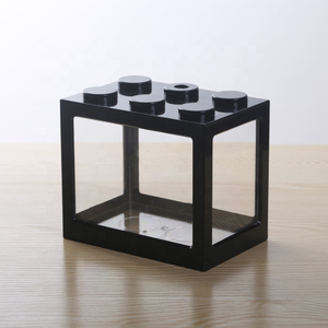 ตู้ปลาขนาดเล็กแบบตั้งโต๊ะ DIY ทำจากพลาสติก ตู้ปลาขนาดเล็กแบบสร้างสรรค์สำหรับสำนักงาน อะคริลิค <span class=keywords><strong>60</strong></span> ตู้ปลาและอุปกรณ์เสริม 200 กรัม - Product Image 2