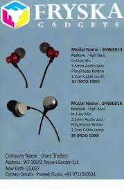 A One Premium High Bass 3.5mm Audio Jack Stéréo Filaire Écouteur pour Smartphones - Product Image 4