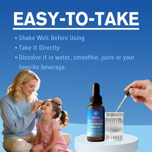 อาหารเสริมแมกนีเซียมคอมเพล็กซ์สำหรับเด็ก ยอดขายดี ผลิตแบบ OEM ODM แมกนีเซียมไกลซิเนตชนิดหยด พร้อมแอล-ธีอะนีน โอเมก้า-3 วิตามินบี6 ดี3 - Product Image 3