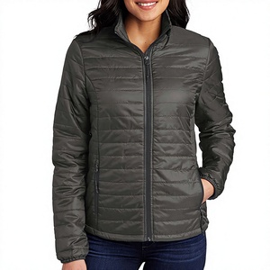 Nouvelle veste bomber matelassée décontractée pour femmes, mode hiver 2024, vente en gros, personnalisable, col montant, chaude et rembourrée - Product Image 1