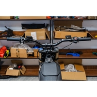 Moto tout-terrain électrique Rerode R1+S 72V 55Ah 25kW avec fourche inversée, pneus à crampons et freins à disque