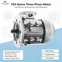 Moteur asynchrone triphasé 1,5 CV 1,1 kW B35 à montage sur pied en fonte, efficacité IE4 Super Premium