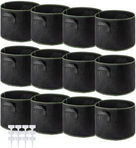DECOHS Lot <span class=keywords><strong>de</strong></span> 12 sacs <span class=keywords><strong>de</strong></span> culture en feutre <span class=keywords><strong>pour</strong></span> plantes aquatiques, réutilisables, respirants, portables, 1 gallon, <span class=keywords><strong>pour</strong></span> plantes <span class=keywords><strong>de</strong></span> <span class=keywords><strong>bassin</strong></span>, nénuphars - Product Image 6