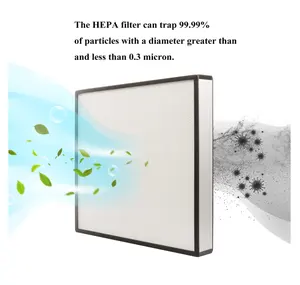AHU H13 H14 U15 U16 إطار معدني من الألومنيوم hepa فلتر h13 للتهوية نظام تكييف الهواء HVAC