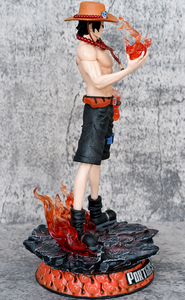 Figurines d'anime en PVC avec boîte, <span class=keywords><strong>figurine</strong></span> d'anime japonaise <span class=keywords><strong>GK</strong></span> One Pieced, de 25cm, grande taille, 3e anniversaire, Flame Ace - Product Image 5