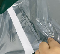 Plastik hdpe ldpe ön açık otomatik rulo çanta özelleştirilmiş geri dönüşümlü ldpe şeffaf torba