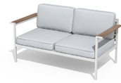 High Quality Aluminum Patio Garden Furniture Leisure Lounge <b>Outdoor</b> White Nordic Style <b>Sofa</b> Chair - Product Image 2
